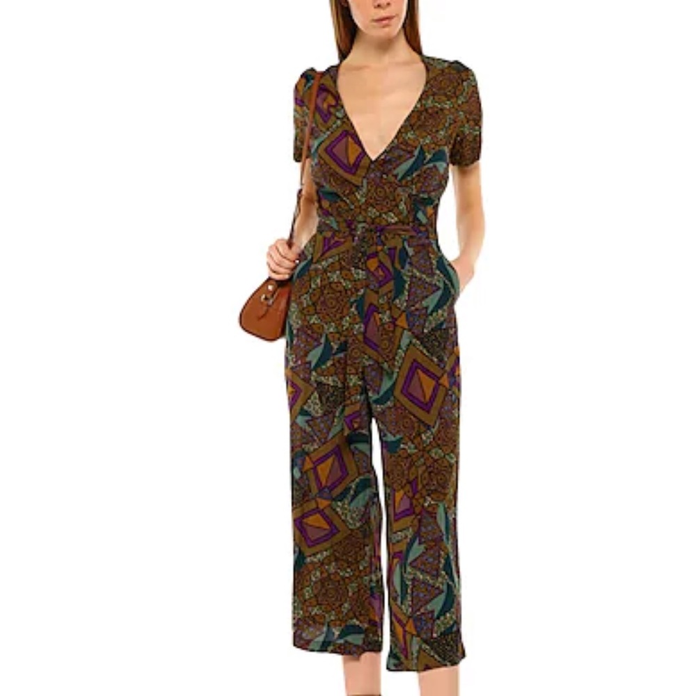 Desigual Print Jumpsuit Size M